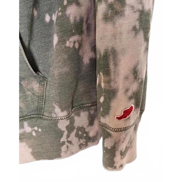 CAL POLY Vintage Tie-Dye Hoodie Green/Cream Unisex - Size S - Picture 4 of 8